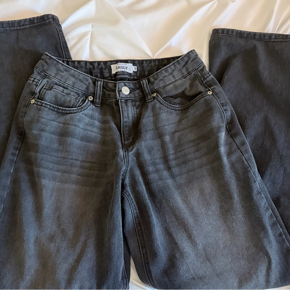 Charlotte Russe Baggy Dark Washed Jeans